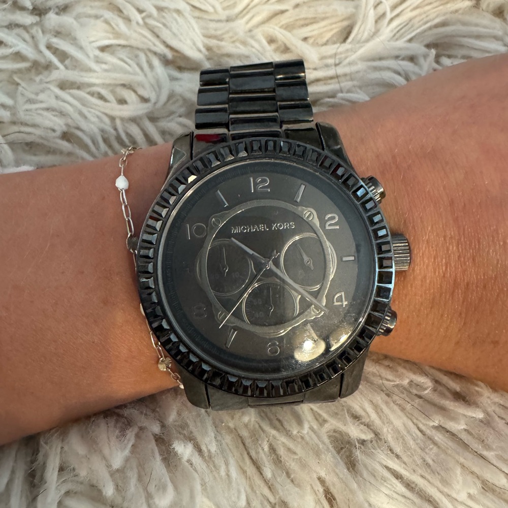 Michael Kors Gunmetal Chronograph Watch